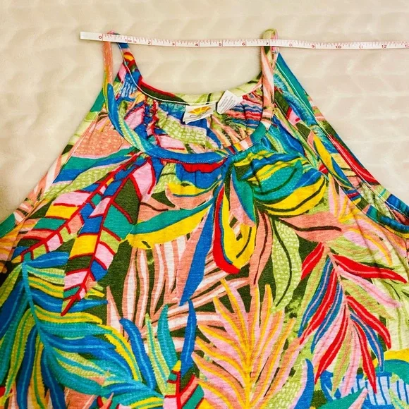 EUC- C&C California Colorful Linen Tank and Shorts Set- Medium - Picture 3 of 16